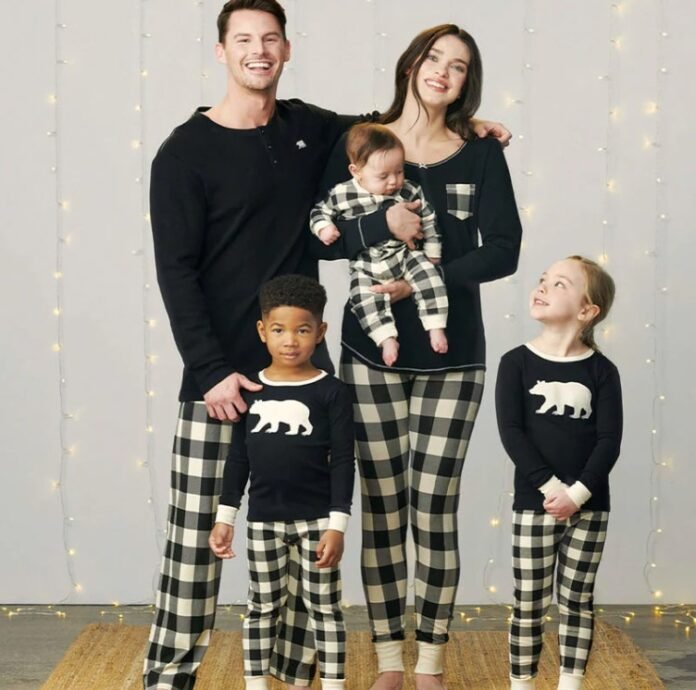 matching family Christmas pyjamas